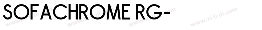 SOFACHROME RG字体转换